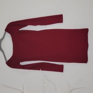 Fashion Nova Red Off The Shoulder Bodycon Dress SZ S